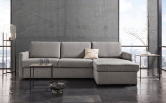 Places of Style Schlafsofa GOLDPOINT Ecksofa 264 cm, Liegefläche (140/200cm), L-Form, Bettfunktion, Bonell-Federkernmatratze und Dauerschläfer-Funktion