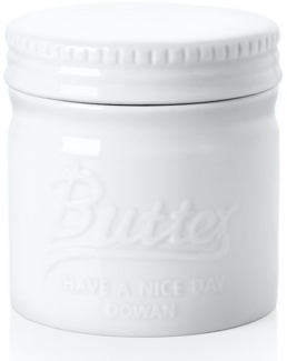 Dowan Butterdose DOWAN Porzellan Buttertopf Französische Butterdose mit Deckel, Porzellan