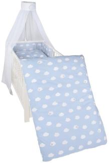 Roba 'Kleine Wolke' 4-tlg. Baby-Bettset blau