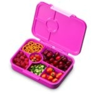 schmatzfatz Frischhaltedose Lite Lunchbox 6 Fächer 20,8 x 4,5 x 15 cm, Tritan, Silikon, (Packung), Auslaufsicher BPA-frei- Kinderfreundliche mit fächern Kinder Schule