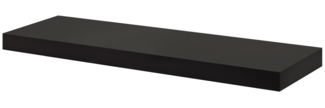 Dolle Wandregal 90 x 25 cm 50 mm schwarz