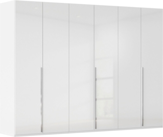 rauch Drehtürenschrank Kleiderschrank Schrank Garderobe Wäscheschrank BESTSELLER MONTCLAR (3 Ausstattungen BASIC/CLASSIC/PREMIUM, Breiten 201/251/301/350/400 cm) Front in Glas/Hochglanz/Dekor/Grauspiegel in 5 Breiten MADE IN GERMANY