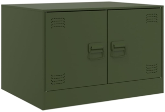 vidaXL Couchtisch Olivgrün 67x50x44 cm Stahl 841731
