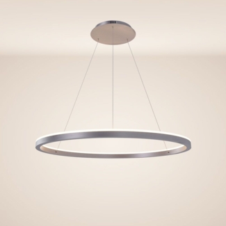 s.luce LED Ring Pendelleuchte rund Direkt oder Indirekt Aluminium Ø 80cm
