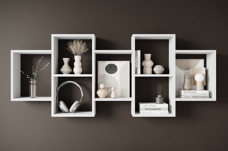 INOSIGN Wandboard Wandregal Trio, 1-tlg, Stell- oder Hängeregal, 10 offene Fächer, flexibel montierbar