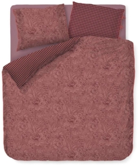 PIP Studio Perkal Bettwäsche 135x200 Casa Dei Fiori Terra Blümchen rosa Wende