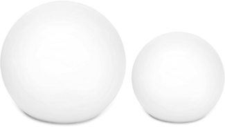 my home LED Solarleuchte Orlaith, LED-Solar Kugelleuchten Ø 30 cm + Ø 40 cm, RGB, Tageslichtsensor, LED fest integriert, RGB, Warmweiß, mit Erdspießen