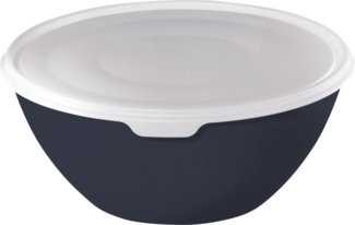 Rotho Schüssel mit Deckel Caruba, 3 L midnight blau, Frischhaltedose Schale