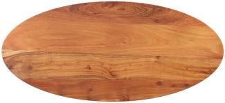 vidaXL Tischplatte 110x40x2,5 cm Oval Massivholz Akazie 370801