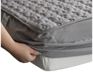 MODFU Spannbettlaken Spannbetttuch Matratzenschoner Matratzenbezug, Baumwolle, Gummizug: rundum, (1 Stück), 90X200CM atmungsaktiv Matratzenauflage für Matratzen bis 28 cm