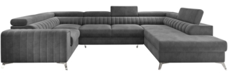 Eltap Louis Ecksofa (Sola 6) Seite rechte, Dunkelgrau, 202 x 92 x 347 cm