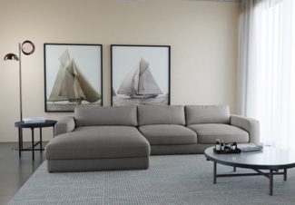 Places of Style Ecksofa Bloomfield, L-Form, extra tiefe Sitzfläche, wahlweise mit Sitztiefenverstellung