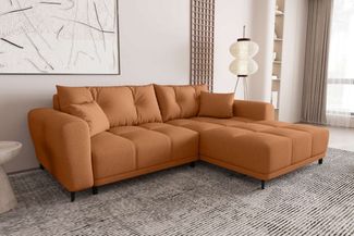 99rooms Ecksofa Massimo, Sofa L-Form, Eckcouch, mit oder ohne Schlaffunktion,Rundumbezug, in Strukturstoff NEVE