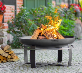 CookKing 'Viking Ø 60' Feuerschale, Stahl Schwarz, Ø 60x36 cm