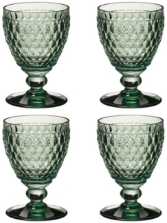 Villeroy & Boch Vorteilset 4 Stück Boston coloured Weissweinglas green Kristallglas grün 1173090032