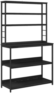 vidaXL Küchenregal Schwarz Eichen-Optik 100 x 40 x 168 cm 883892