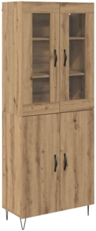 vidaXL Highboard Artisan-Eiche 69,5 x 34 x 180 cm Holzwerkstoff 3402701