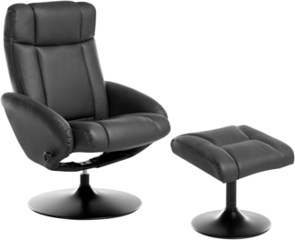 Fernsehsessel APATE Kunstleder Schwarz