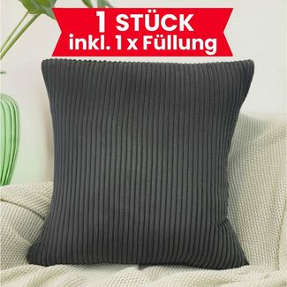 Amilian Dekokissen mit Füllung und Kissenbezug - Deko Kissen, Zierkissen, Sofakissen, (1 Stück), 40x40 cm, Kopfkissen mit Kissenfüllung