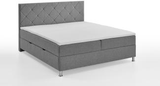 Leo Boxbett grau 208cm x 182cm x 110cm