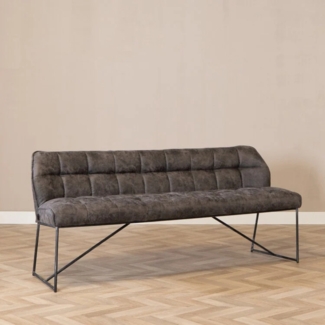 Bronx71 Esszimmerbank Mikrofaser Abel anthrazit 155 cm