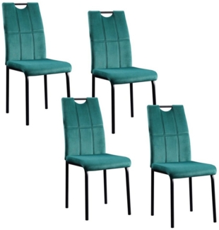 HTI-Living Esszimmerstuhl Stuhl Denton Velvet 4er-Set (Set, 4 St), Esszimmerstuhl Samt