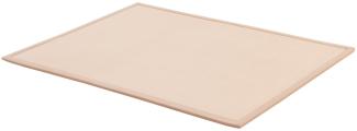 Juskys Krabbelmatte Spielmatte Krabbeldecke 180x120 cm Samtmatte Teppich für Kind, Baby, Yoga - rutschfest, weich Kinderteppich Spielteppich in Beige