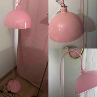 Bamyum Stehlampe Moderne Stehlampe aus Metall mit E27, verstellbarer Lampenschirm, ohne Leuchtmittel, E27, verstellbarer Lampenschirm, Stehluchte mit Ablage