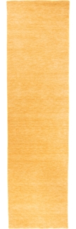 Morgenland Gabbeh Teppich - Softy - Uni - läufer - 300 x 80 - Gold