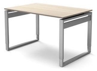 Kerkmann Schreibtisch 4030 Form 5 120x80x68-82 cm Bügel-Gestell höhenverstellbar Ahorn