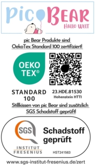 pic Bear Jersey Ersatzbezug Stillkissen Classic und Premium, Punkte-grau Jersey : Punkte-grau Jersey