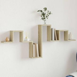 vidaXL Wandregal Sonoma-Eiche 104,5x10x43 cm Holzwerkstoff 840725