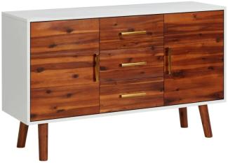 vidaXL Sideboard 110x35x70 cm Massivholz Akazie und MDF [327458]