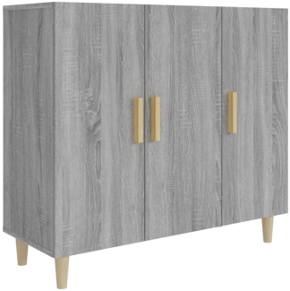 vidaXL Sideboard Grau Sonoma 90 x 34 x 80 cm Holzwerkstoff [817460]