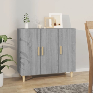vidaXL Sideboard Grau Sonoma 90 x 34 x 80 cm Holzwerkstoff [817460]
