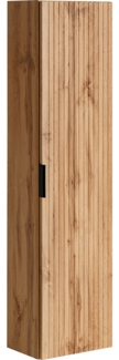 Hochschrank mit 1 Tür (140x25x35cm), Eiche Wotan