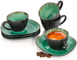 SÄNGER Espressotassen Set Palm Beach 8 teilig