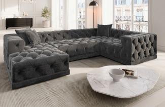 Sofa Dreams Wohnlandschaft Designer Stoff Sofa Palma U Form Samtstoff Stoffsofa