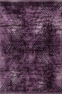 Kurzflor Teppich Emilia rechteckig - 120x170 cm - Violett