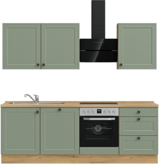 nobilia® Küchenzeile "Cascada premium", vormontiert, Ausrichtung wählbar, Breite 240 cm, ohne E-Geräte