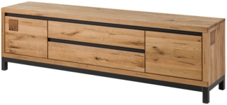 Massivmoebel24 TV-Board (TV-Board Wildeiche 190 x 40 x 56 natur geölt VILLANDERS #153)