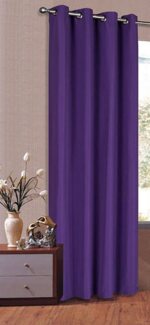 Gardinenbox Gardine, Ösen, blickdicht, Schal Matt unifarben Microsatin Micofaser-Gewebe 20405