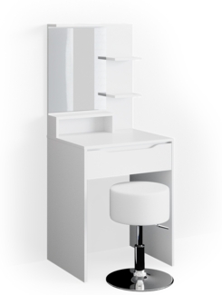 Schminktisch Ruben Weiß 60 cm mit Hocker Vicco