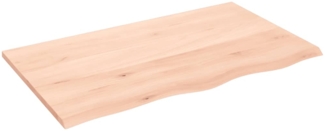 vidaXL Waschtischplatte 100 x 60 x 2 cm Massivholz Unbehandelt 3156038