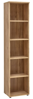 Büroregal vito Clyde , Holzwerkstoff , Holzfarben , 45 x 197 x 38 cm