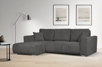 INOSIGN Ecksofa BEATRICE optionale Schlafsofa mit Bettkasten, B/T/H: 265/170/86 cm, L-Form, wahlweise auch mit Bettfunktion und Bettkasten