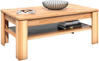 Couchtisch Torben / Tabea , Holzfarben , 110 x 46 x 65 cm