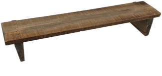 Spetebo Wandregal Wandregal 58 cm mit Beinen - aus altem Holz