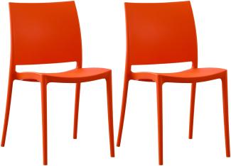 CLP 2er Set Stuhl Meton,orange