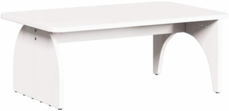 vidaXL Couchtisch Weiß 80 x 50 x 31 cm Massivholz Kiefer 873518